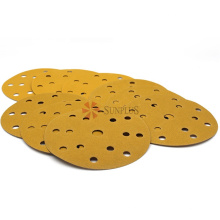 Car Paint Gold Paper Abrasive 150mm Sanding Discs